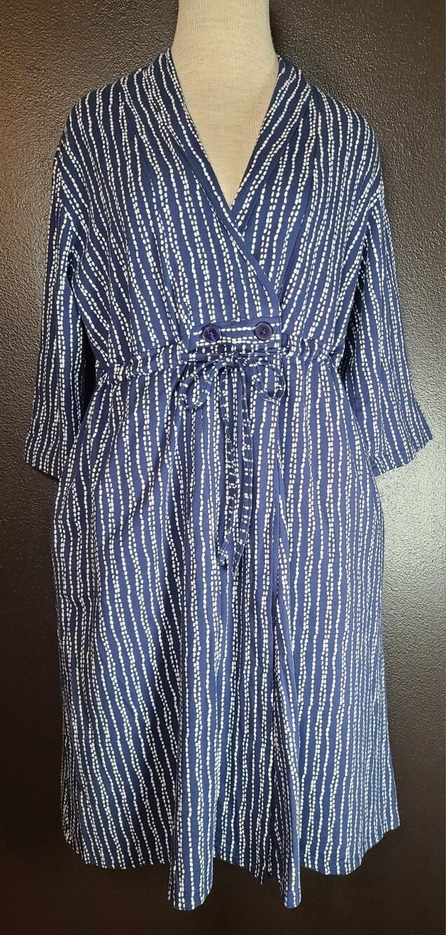 Gownies Recovery Robe Womens M/L Breast Surgery Maternity Pockets